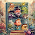 create a unique cartoon book cover illustration