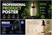 design professional product poster