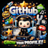 aid github presence with organic promotion, profile creation, SEO star,fork