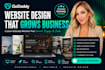 design godaddy website, ecommerce store or wordpress landing page website