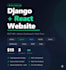 build a responsive django react website with rest API and admin dashboard