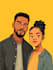 design couple portrait wedding portrait