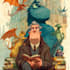create preschool cartoon book cover cute learning style