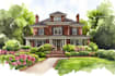 watercolor a house portrait