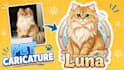 create custom pet portrait typography sticker with pet name
