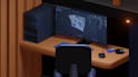 create cute low poly room diorama in blender