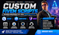 develop custom fivem scripts for esx qbcore and vrp servers