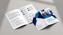 design modern flyer, bifold, trifold brochure design
