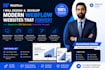 develop a modern saas or startup website in webflow