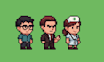 design stunning pixel art backgrounds and characters