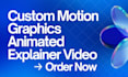 do custom 2d motion graphics animated explainer video for startup, ai, b2b, saas