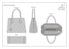 create bag design, backpack, handbag and bag tech pack