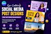 create attractive and professional canva instagram posts