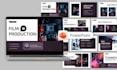 design film pitch deck, stunning tv series and business presentation film deck