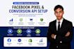setup facebook pixel and meta ads conversion tracking