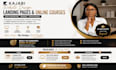 design kajabi online course website kajabi landing page kajabi sales page podia