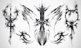 design cybersigilism, tribal, agrogoth tattoo