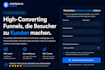 audit, optimize systeme io funnel landing page, forms, dropdown, lead generation