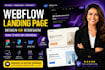 design webflow landing page, redesign webflow website, convert figma to webflow