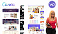 design a modern canva website and canva landing page