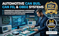 develop automotive can bus, can fd, obd2 and ecu firmware systems