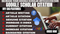 increase your google scholar citation