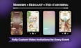 create luxury animated wedding invitation video