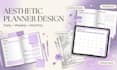 design printable daily planner aesthetic weekly and monthly planner