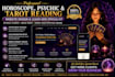 design horoscope psychic reading tarot reading website and leads generation