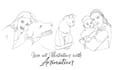 create custom hand drawn line art animation