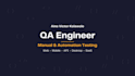 do manual QA testing and playwright automation for your web or mobile app