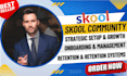 setup skool online community skool course creation skool manager