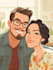 design couple portrait wedding portrait