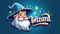 do unique awesome wizard mascot logo design 1 day