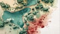 do custom watercolor wedding map