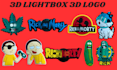 design custom 3d printable lightbox 3d logo 3d keychain lithophane stl files