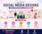 design instagram canva posts,social media posts and templates