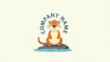 design a professional cute otter cartoon mascot logo