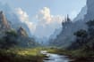 fantasy concept landscape illustrations