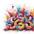 do 90s airbrush graffiti design, airbrush art