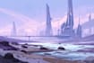 make a cyberpunk scifi futuristic city