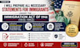 prepare professional immigration statements and declarations
