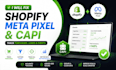 fix shopify meta pixel capi to track purchases, leads, events tracking
