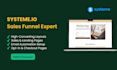 build a high converting systeme io sales funnel and landing page