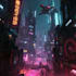create art in cyberpunk style