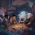 did a dnd party art and group art
