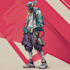design anime character , cyberpunk character