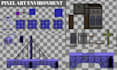 do pixel art environment, background, scenes, 8 bit 16 bit 2d pixel art tileset