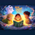 create a professional children book cover illustration