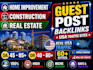 do home, construction, and real estate guest posts